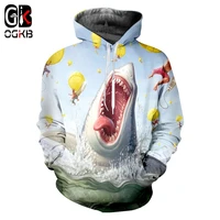 ogkb fashion men shark animal tracksuit funny 3d printed hooded hoodies men womens dog design sweatshirts 3d harajuku hoody