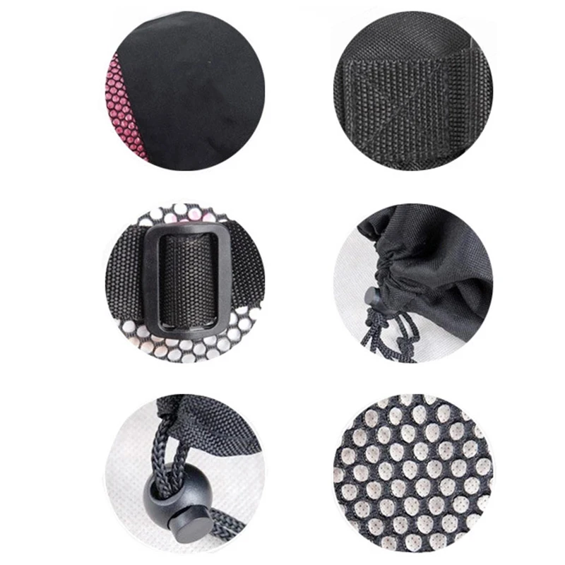 Черный рюкзак для йоги сумка Йога коврика водонепроницаемый из нейлона