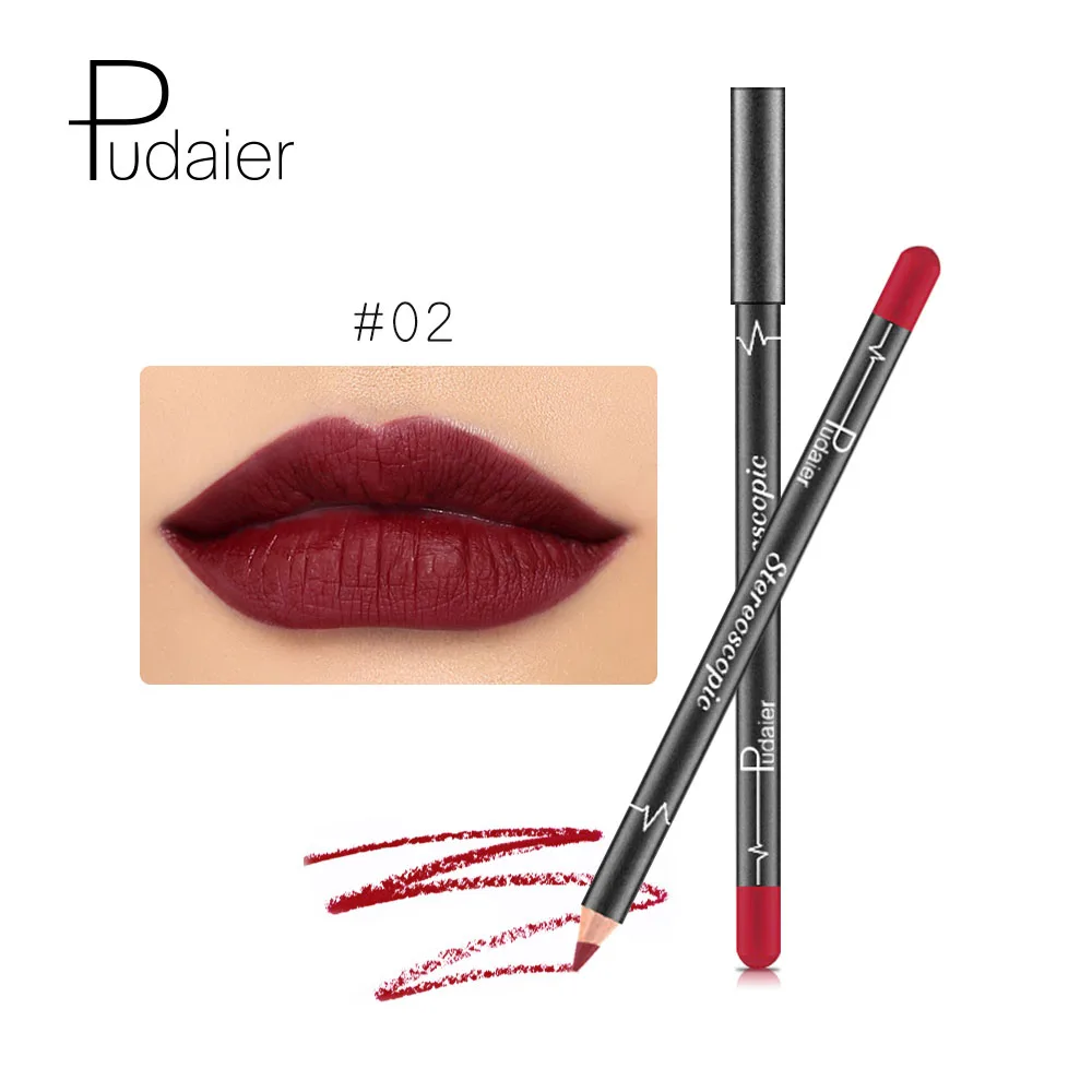 Pudaier Color 2 12 цветов/набор, сексуальная матовая помада для губ, карандаш для губ, матовый телесный карандаш для губ, набор ручек для макияжа, косметический инструмент - Цвет: Pudaier Color 2