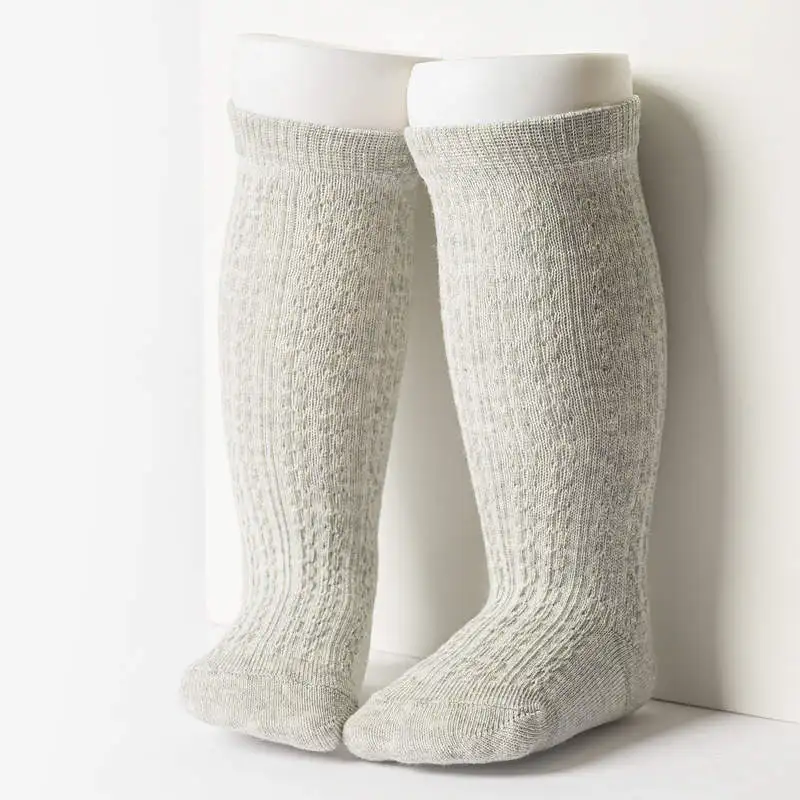 Warmom-Calcetines de algod&oacute;n hasta la rodilla para beb&eacute;, calentador de piernas, accesorios para reci&eacute;n nacido, primavera y verano-4