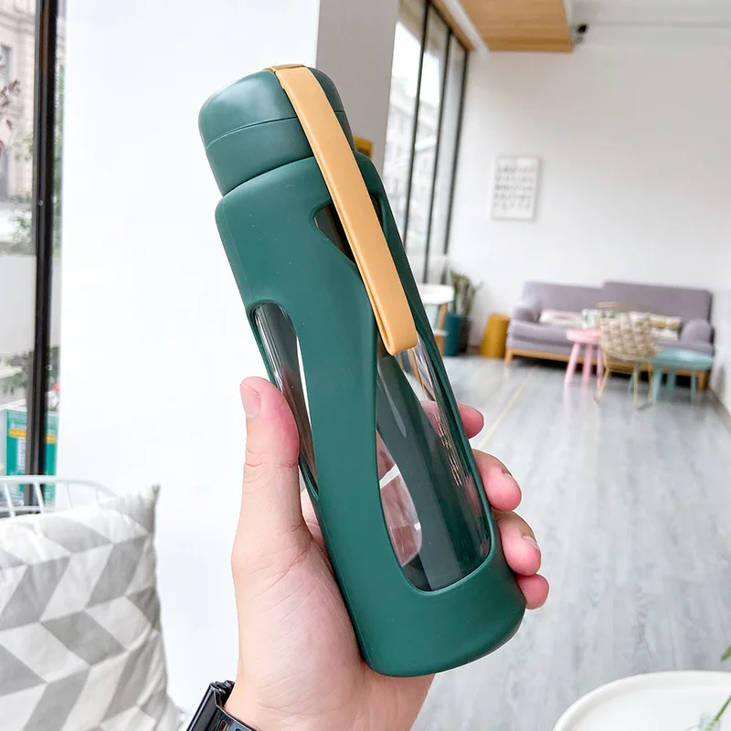 Бутылка для сока с крышкой многоразовые дорожные портативные бутылки воды