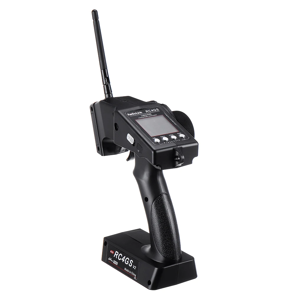 

Radiolink RC4GS V2 2.4G 4CH Transmitter with R6FG Gyro Inside Receiver for RC Vehicles Car Boat Model