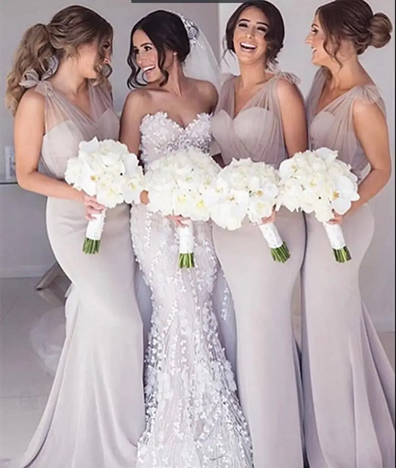 

Женское атласное платье-Русалка с V-образным вырезом, без рукавов