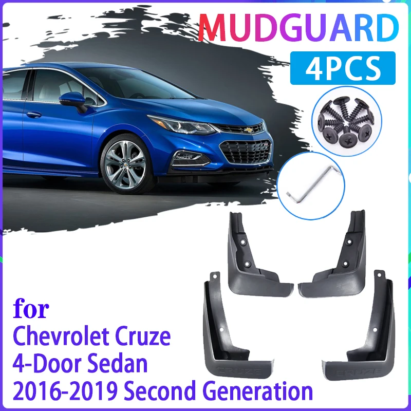4 шт. Автомобильные Брызговики для Chevrolet Cruze Sedan 2016 2017 2018 2019 крыло