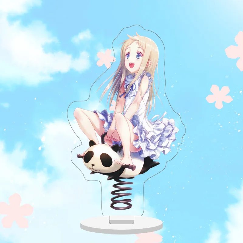 Аниме Anohana Honma Meiko Menma Yadomi Jinta 10 см милая фигурка на акриловой подставке настольная коллекция украшений модель игрушки