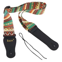 adjustable printing guitar strap with national style for acoustic electric bass guitar