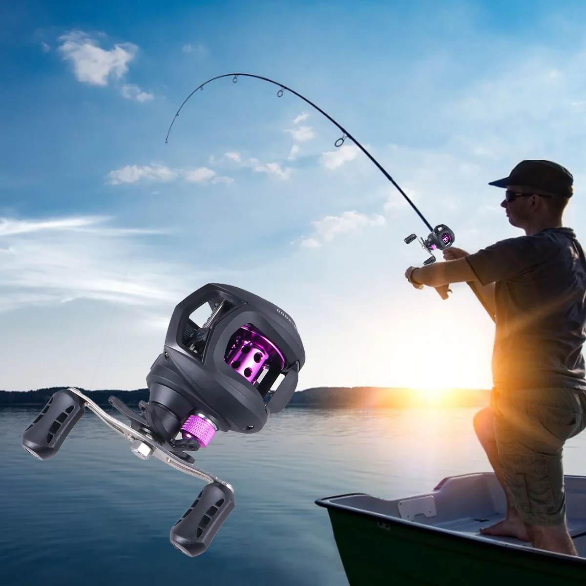 

1pc Fishing Reel High Speed Fishing Wheel 7:1 Gear Ratio Magnetic Brake System Ultralight Fishing Reel (Right Hand)
