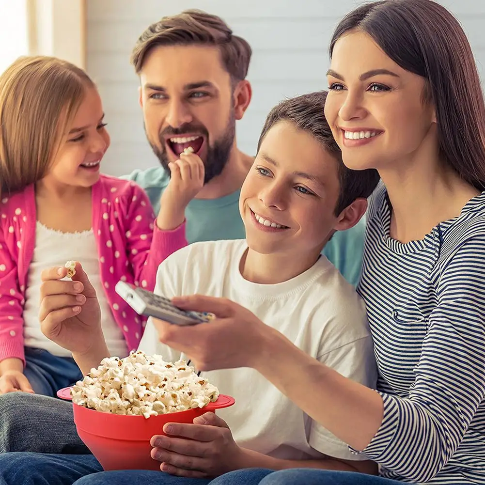 Силиконовая чаша для попкорна складная микроволновой печи креативная