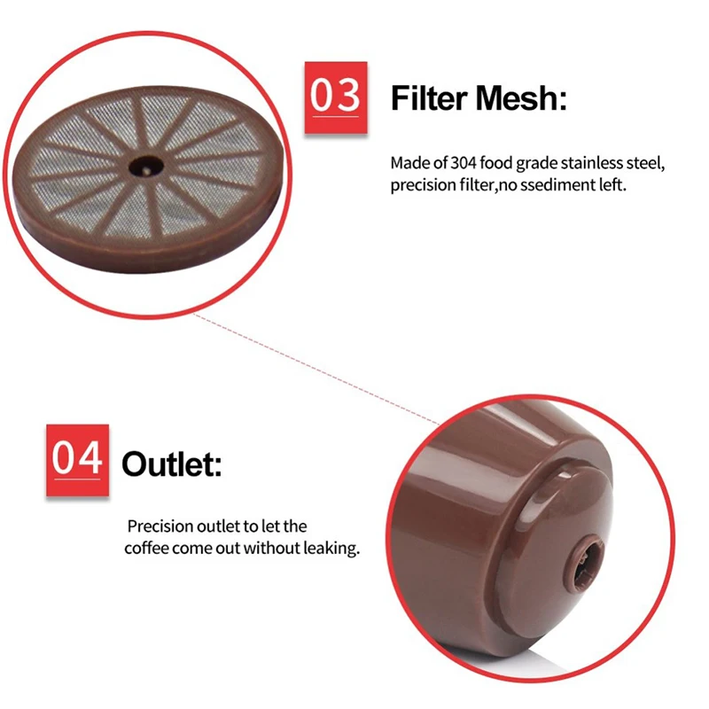 Многоразовый перезаряжаемый кофейный фильтр Nespresso кухонные фильтры набор