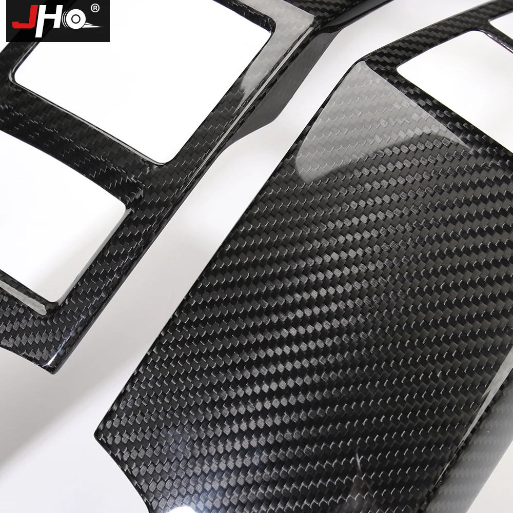 

JHO REAL Carbon Fiber Navigation Console Panel Vent Outlet Overlay Cover Trim For Ford F150 2017-2019 Raptor 18 Accessories 2020