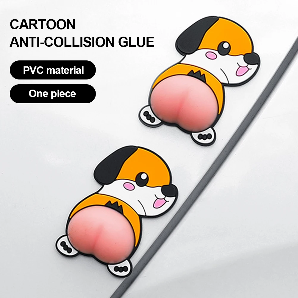 

Car Door Edge Guard Cartoon Cute Butt Protector Sticker Anti-collision Rearview Mirror Door Bumper Protector Multi-purpose ship