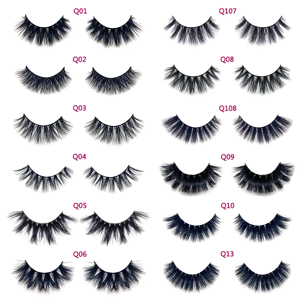 Wholesale 15~25mm Eyelash Extensio 6D Mink Eyelashes Natural Fluffy Extension Work Date Party Holiday No Box Eye Lashes  E14 D22 images - 6