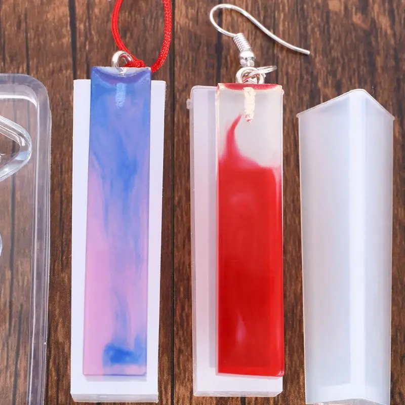 

1Set Silicone Epoxy Stud Earrings Mold Pendant Casting Mould Handmade DIY Crafts Jewelry Making Tools