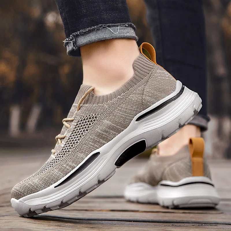 

new men's casual shoes, comfortable mesh shoes, summer breathable men's loafers, wide-soled walking shoes, men's tennis shoes