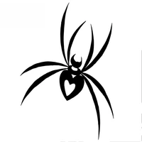 interesting spider love car stickers waterproof motorcycle styling accessories decal decoration for mercedes pvc14cmx9cm