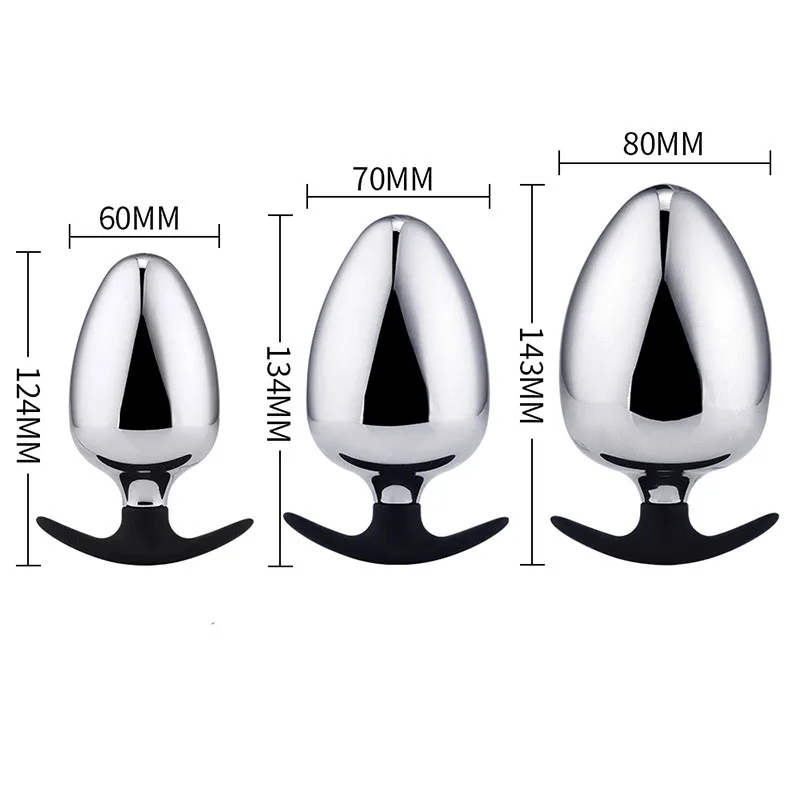 60/70/80 мм большая Анальная пробка Металлическая петля кулак огромные анальные