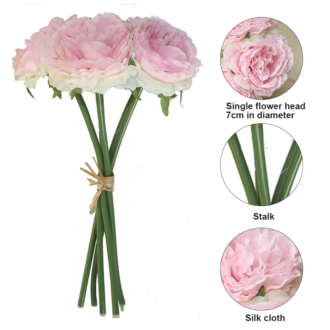 

High quality artificial peony bouquet wedding bouquet plant Chinese peony flower office company living room bedroom decoration