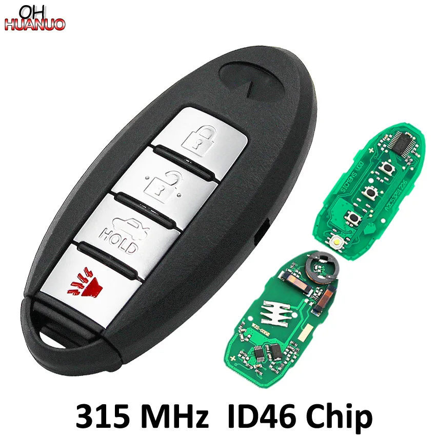 Новый дистанционный смарт ключ-брелок 4 кнопки 315 МГц с чипом ID46 для Infiniti A50L QX50 FX35