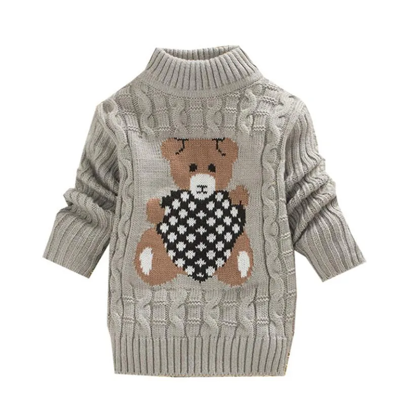 

spring clothes for infant cartoon ainimal pullovers 1-4T baby turtleneck bottoming wear shirt baby boys girls knitted sweater