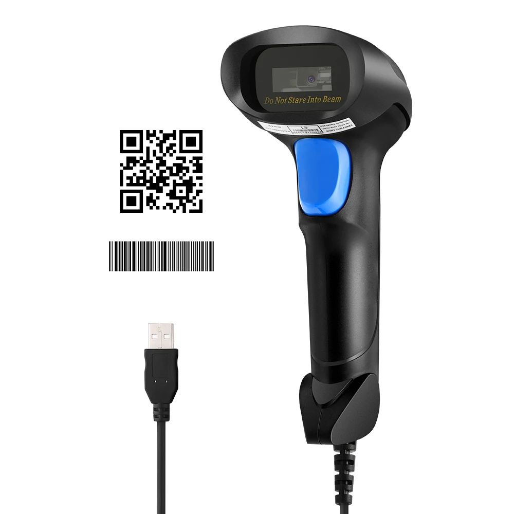 Сканер штрих-кодов Eyoyo 1D QR 2D Ручной Проводной USB-сканер CCD PDF417 Data Matrix