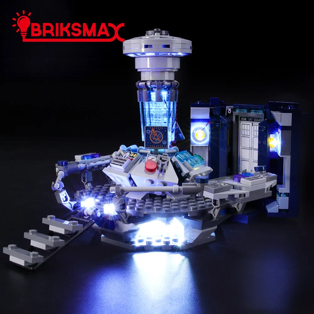 BriksMax Led Light Up Комплект для идей серии Doctor Who строительные блоки, совместимые с 21304(не включает модель