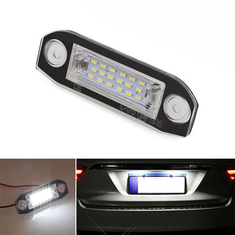 

For Volvo S80/XC90/S40/XC60/S60/V70 License Plate Light 7.8*2.7*1.7cm 1pcs Number 3014 Chip High quality Hot Sale