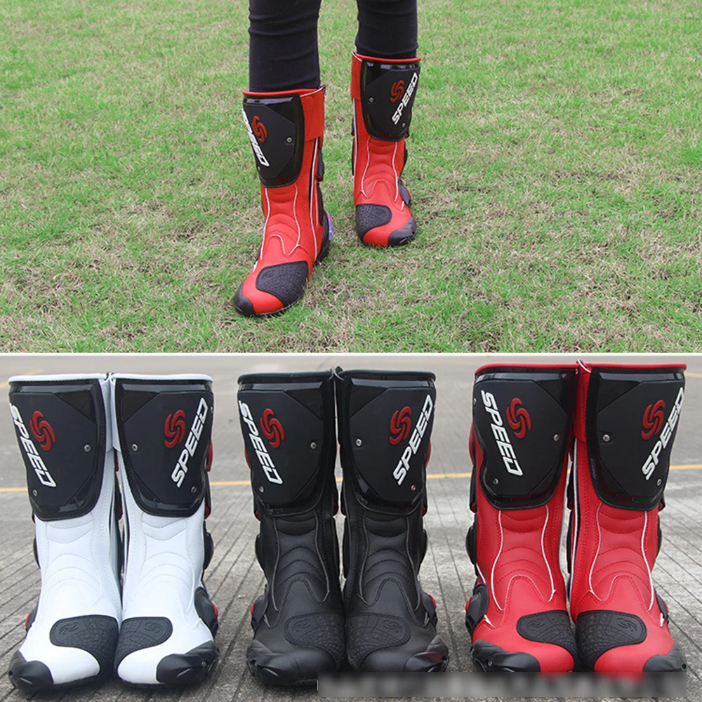 Мотоциклетные ботинки водонепроницаемые защитные сапоги для активных осей езды