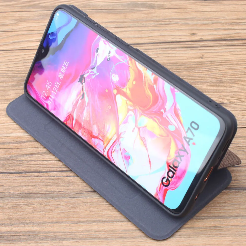 Чехол с откидной крышкой для samsung A50 A60 A70 A40 A30 A20 A10 A80 A90 кожаный чехол S10 J4 J6 S9 S8 плюс S7 край A7 A8 Note 9 10 крышка