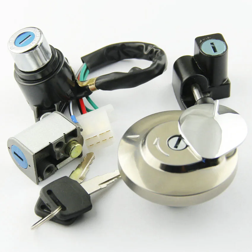 

Motorcycle Ignition Switch Fuel Gas Tank Cap Cover Seat Lock Key Set Kit For Honda CMX250 REBEL CA125