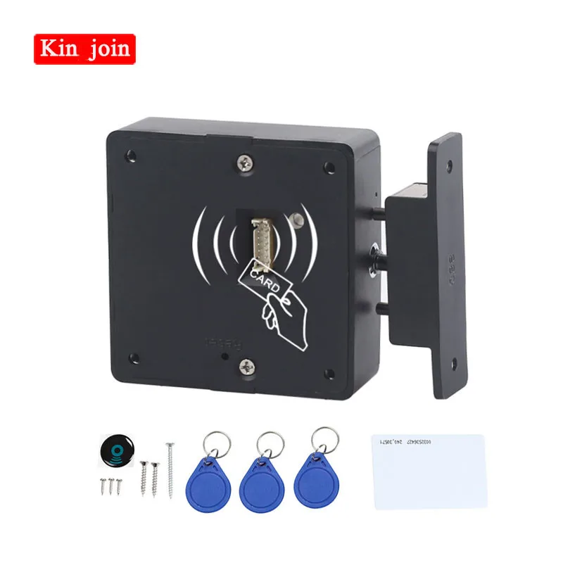 замок дверной Умный электронный без отверстия установка невидимый скрытый RFID
