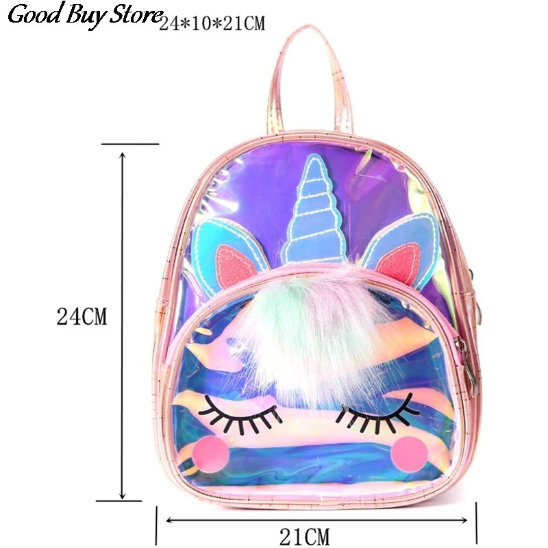 

Jelly Backpack Cute Animal Mochilas Waterproof PVC School Bag Children Kids Lovely Cute Laser Backpacks Fashion Cartoon Purse