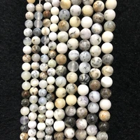 wholesale natural dendritic opal beadswhite multi opal beads6mm 8mm 10mm 12mm1 of 15 full strand