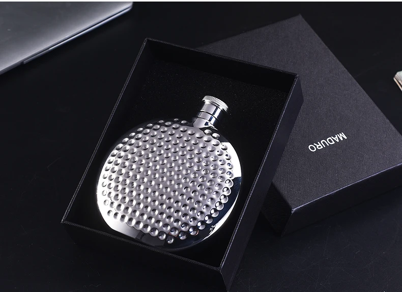 

Stainless Steel Hip Flask Thicken Round Creative Cute Wine Whisky Flagon High Capacity Petacas Licor Alcohol Accessories DI50JH