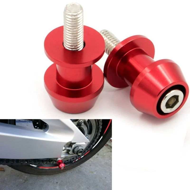 

2019 Universal Motorcycle CNC Swingarm Swing Arm Spools Sliders Stand Bobbins 6mm Motorcycle Rear Wheel Screws
