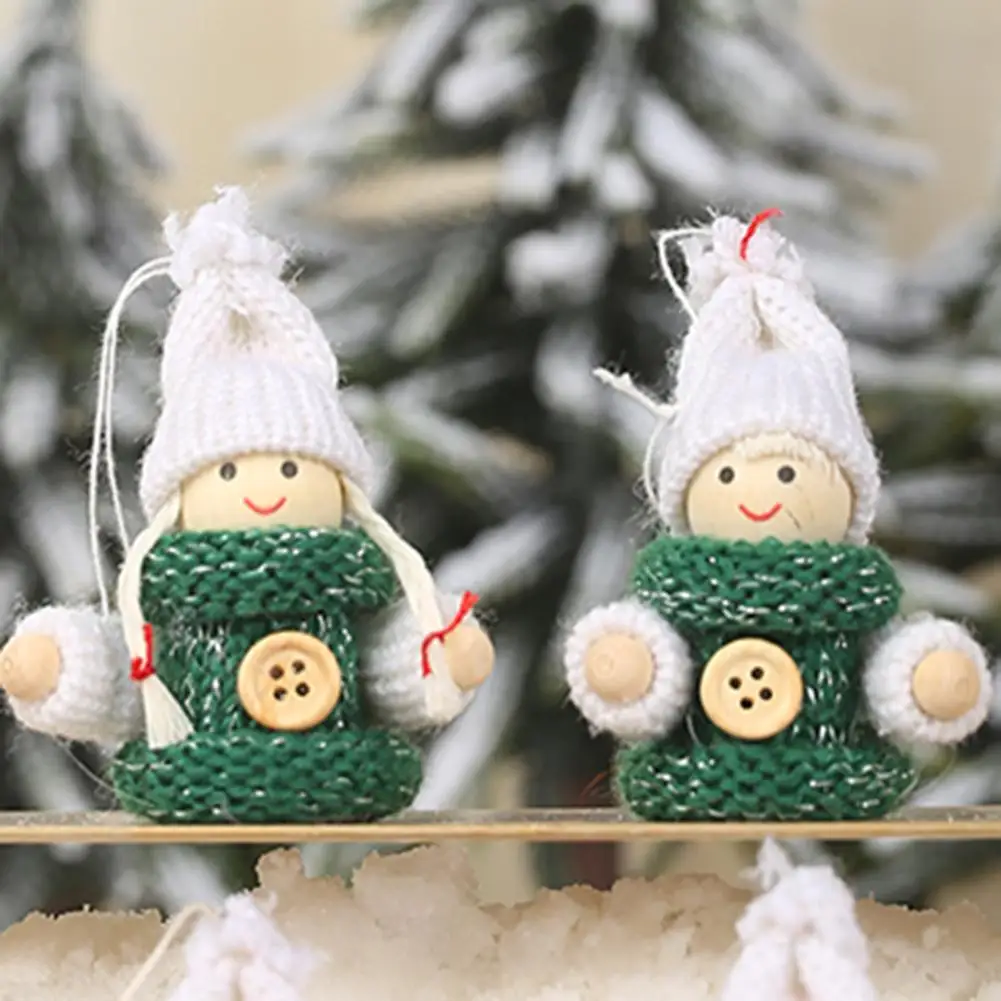 Высокое качество 2х милая мягкая кукла подвесная игрушка брелок новогодняя елка