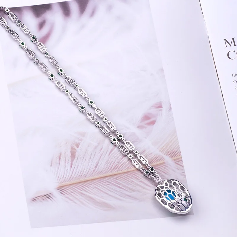 Новая цветная цепочка для ключиц из титанового сплава классическое ожерелье