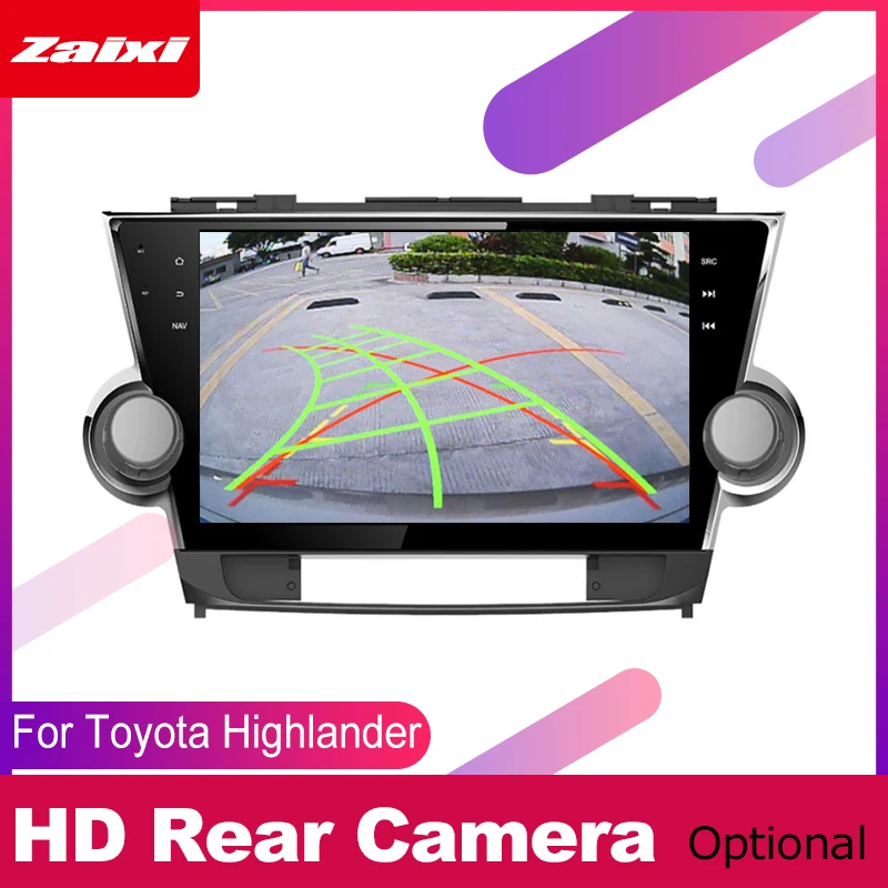 ZaiXi для Toyota Highlander XU40 2007 ~ 2013 Автомобильная Мультимедийная система Android 2 DIN
