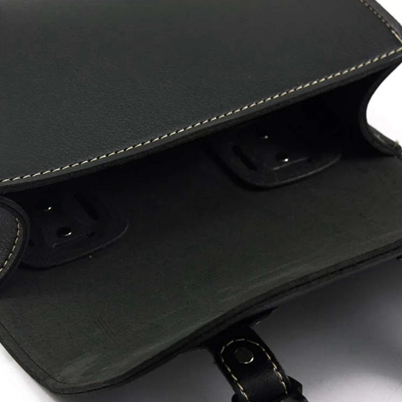 

For Chopper Bobber Universal Motorcycle Saddlebag Model Side PU Leather Saddle Bag Front Fork Tail Storage Tool Pouch