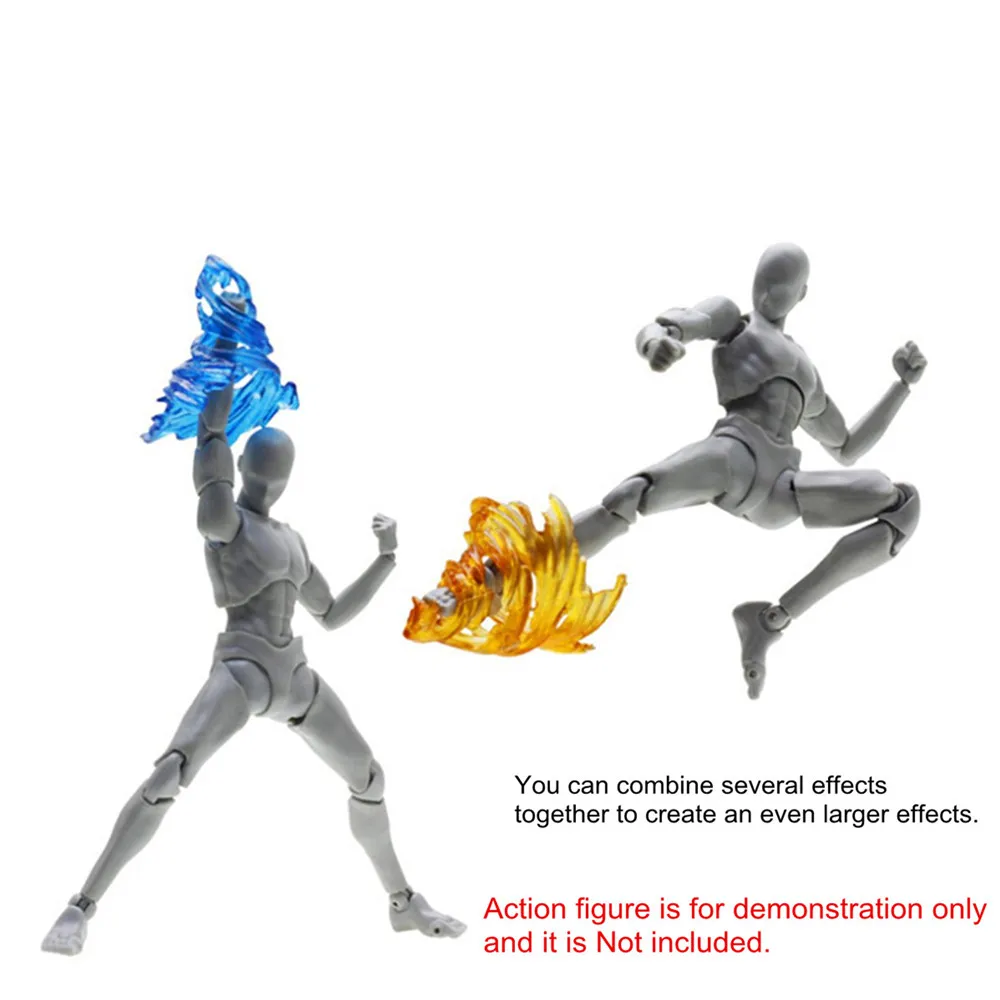 Красочные винтовой эффект воздействия фигурка ветер удар пламя для Kamen Rider Figma SHF