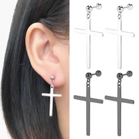 ball screw helix stud earrings crosses mens drop earrings goth earrings black gifts for women 2021 trend fashion jewelry 1 pair