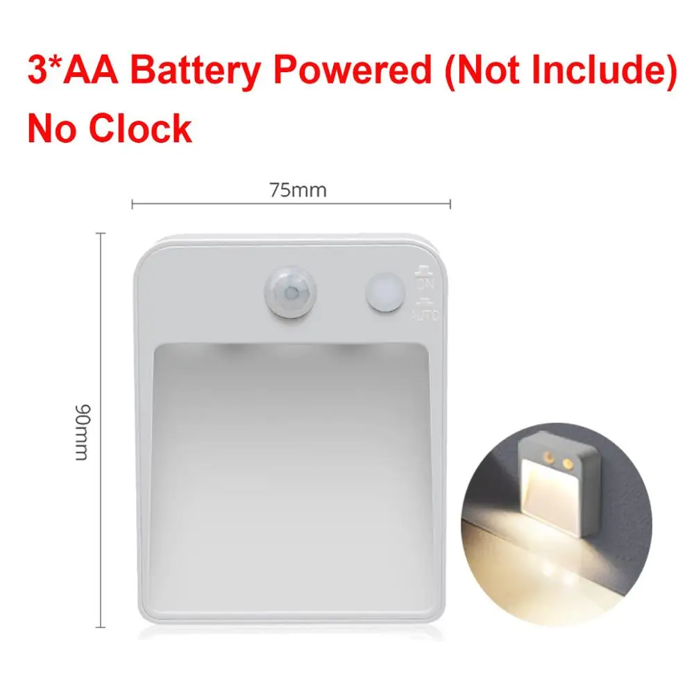 Светодиодный ная настенная лампа для туалета ночник с пассивным ИК датчиком