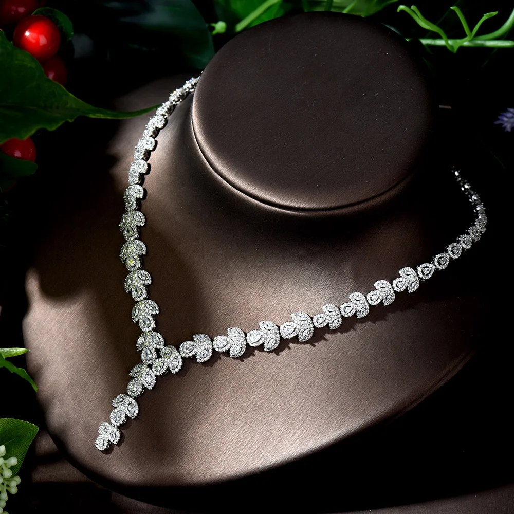 HIBRIDE классический простой дизайн 2 тона серьги Цепочки и ожерелья ювелирные