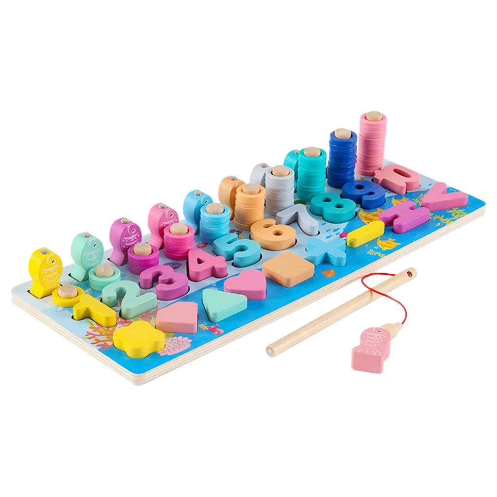 

Montessori Math Shapes Puzzle Toys Wood Blocks Number Toys Early Learning Wooden Number Puzzles Toddlers Montessori Toys