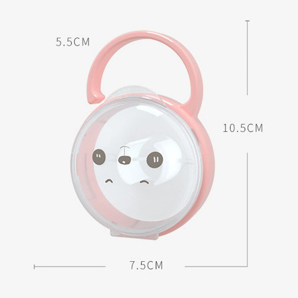 Baby Pacifier Dust Box Infants 1Pc Cute Portable Holder Nipple Case Soother Storage with Hook Plastic | Мать и ребенок