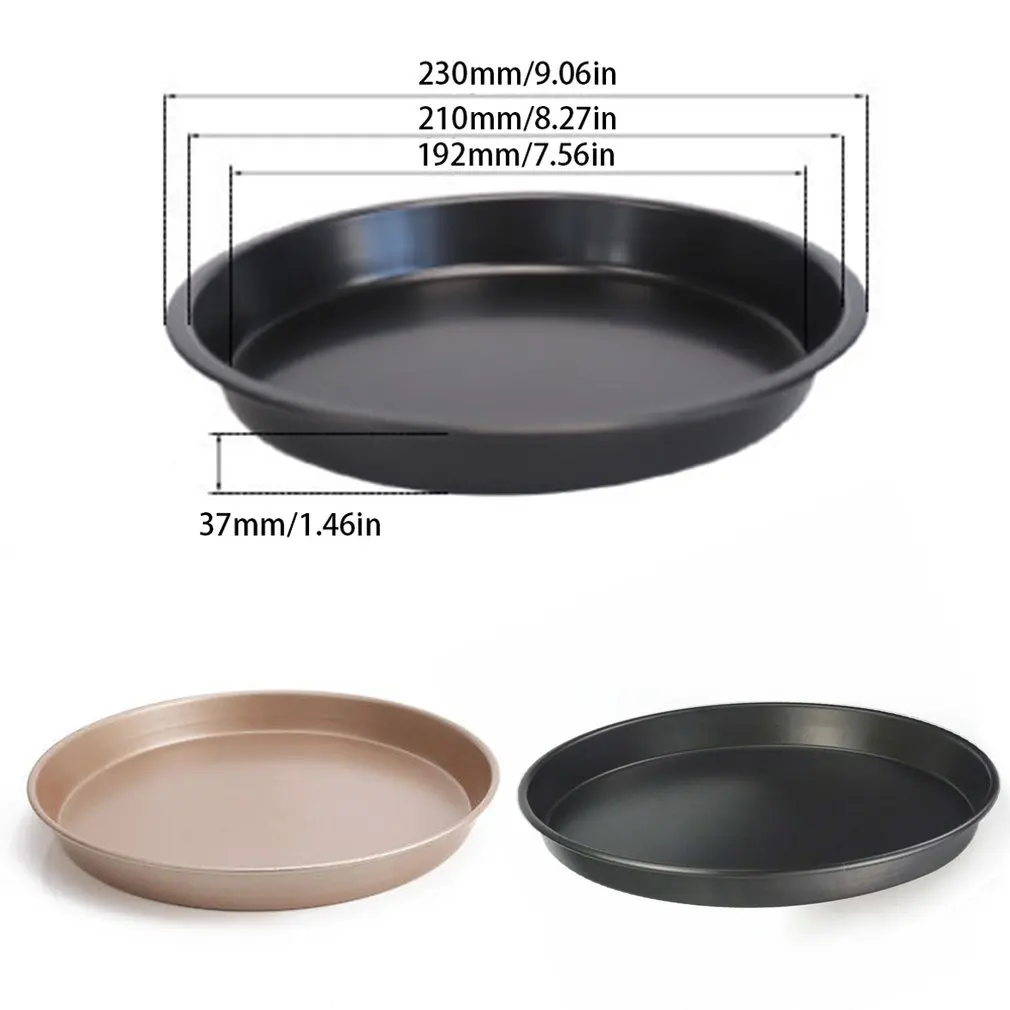 

1 set Round pizza baking tray thickened PIZZA tray Pie tray carbon steel non-stick baking mold baking mold