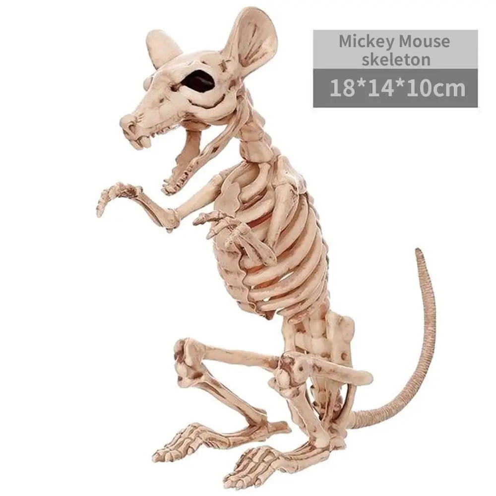 

Removable Assembled nimal Skeleton Simulation Bat Mouse Spider Crow Scorpion Model Toy Gift Scary Halloween Party Decoration