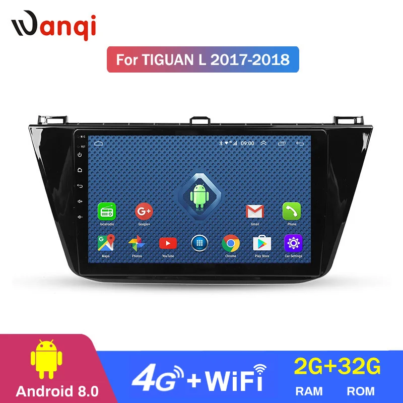 4G Lte All Netcom 10 1 дюймов Android 9 Full Touch для Tiguan L 2017 2018 автомобильный DVD Мультимедиа