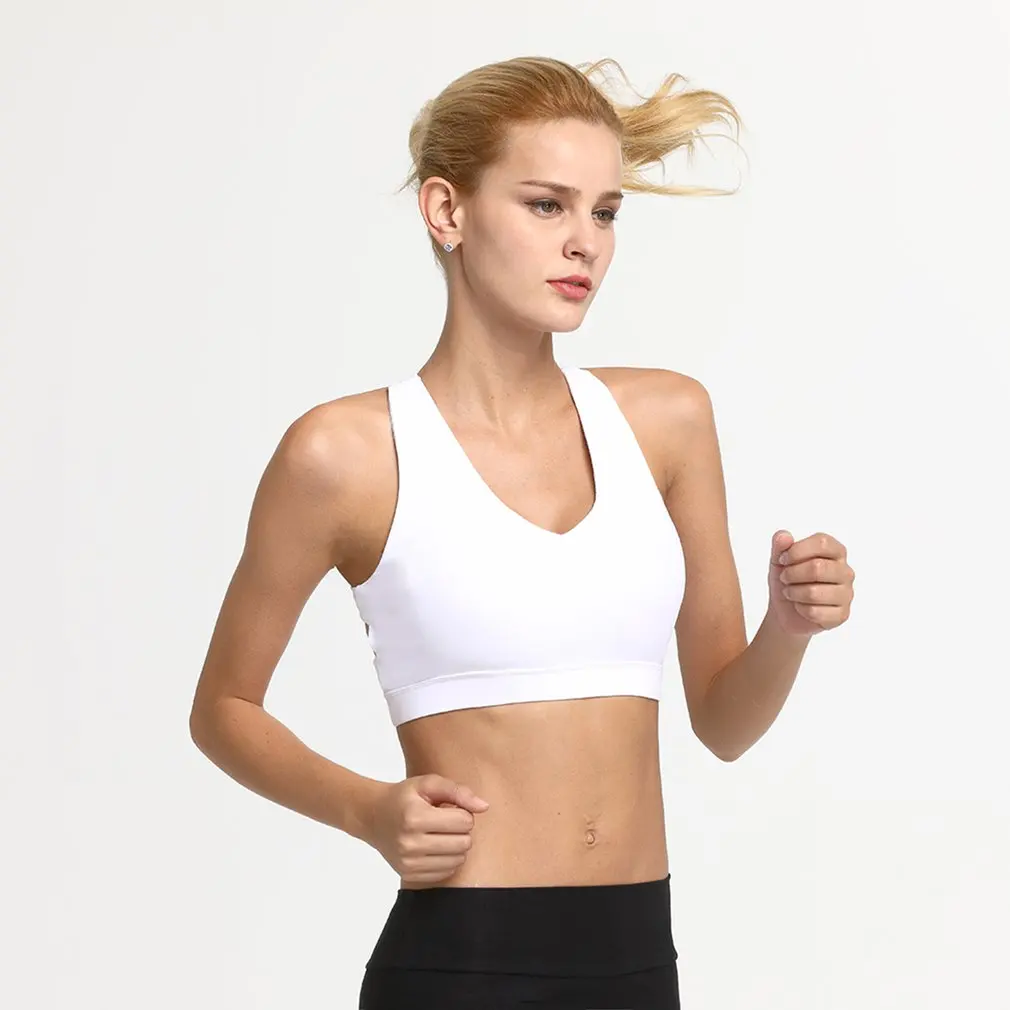 Женская спортивная одежда для йоги фитнеса бега нижнее белье бюстгальтер жилет
