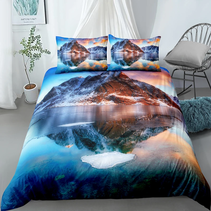 

Painting Comforter Bedding Sets King Soft Duvet Cover Set Queen Size Quilt Covers Full Twin Single 2/3Pcs With Pillowcase