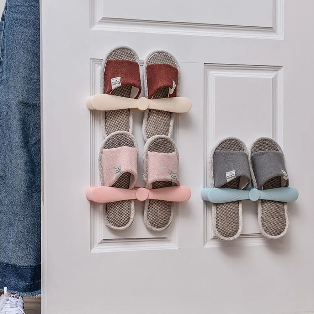 Настенный Липкий стеллаж для хранения обуви подвесной домашний пластиковый